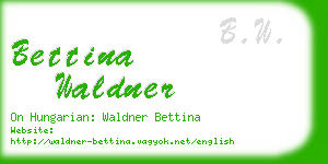 bettina waldner business card